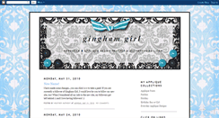 Desktop Screenshot of gingham-girl.blogspot.com