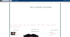 Desktop Screenshot of beccasbows.blogspot.com