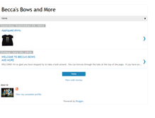 Tablet Screenshot of beccasbows.blogspot.com