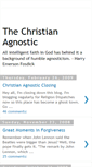 Mobile Screenshot of christianagnostic.blogspot.com