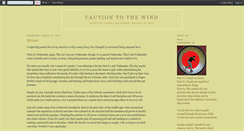 Desktop Screenshot of cautiontothewind.blogspot.com