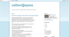 Desktop Screenshot of calibanatspace.blogspot.com