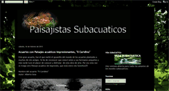 Desktop Screenshot of paisajistassubacuaticos.blogspot.com