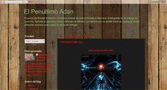 Desktop Screenshot of elpenultimoadan.blogspot.com