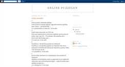 Desktop Screenshot of online-puzzelen.blogspot.com