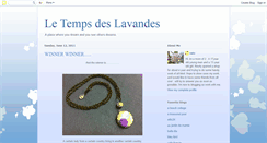 Desktop Screenshot of letempsdeslavandes.blogspot.com