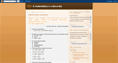 Desktop Screenshot of amatematicaeodia-a-dia.blogspot.com