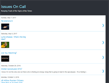 Tablet Screenshot of issuesoncall.blogspot.com