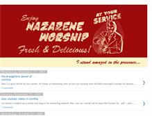 Tablet Screenshot of nazareneworship.blogspot.com