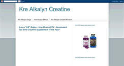 Desktop Screenshot of kre-alkalyn-creatine.blogspot.com