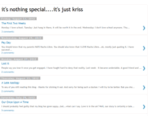 Tablet Screenshot of justkriss.blogspot.com
