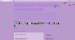 Desktop Screenshot of brincandocomagulhaselinhas.blogspot.com