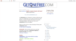 Desktop Screenshot of getonefree.blogspot.com