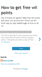 Mobile Screenshot of howtogetfreewiipoints.blogspot.com