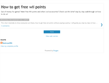 Tablet Screenshot of howtogetfreewiipoints.blogspot.com