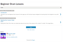 Tablet Screenshot of beginner-drumming.blogspot.com