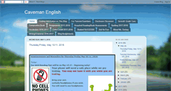 Desktop Screenshot of cavemanenglish.blogspot.com