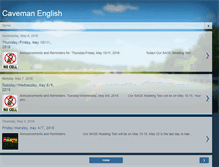 Tablet Screenshot of cavemanenglish.blogspot.com