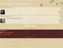 Tablet Screenshot of marshhollowcandleworks.blogspot.com