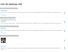 Tablet Screenshot of lifeonhallmanhill.blogspot.com