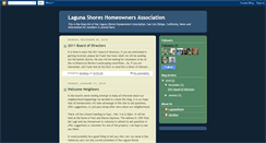 Desktop Screenshot of lagunashores.blogspot.com