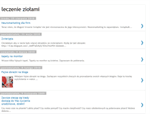 Tablet Screenshot of leczenie-ziolami.blogspot.com