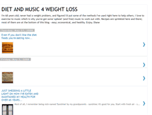 Tablet Screenshot of dietandmusic4weightloss.blogspot.com
