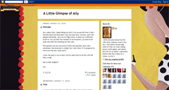Desktop Screenshot of glimpseofally.blogspot.com