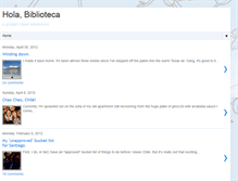 Tablet Screenshot of holabiblioteca.blogspot.com