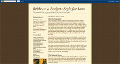 Desktop Screenshot of brideonabudgetstyleforless.blogspot.com