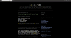 Desktop Screenshot of boilingfrogsblog.blogspot.com