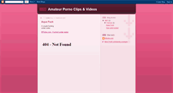 Desktop Screenshot of amateurpornoclips.blogspot.com