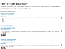 Tablet Screenshot of hoistfitnessequipments.blogspot.com