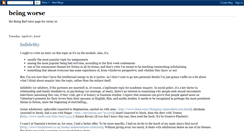 Desktop Screenshot of being-worse.blogspot.com