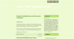 Desktop Screenshot of canarywharfweddingdresses.blogspot.com