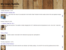 Tablet Screenshot of mycrazybubble.blogspot.com