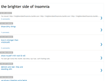 Tablet Screenshot of bsideofinsomnia.blogspot.com