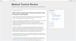 Desktop Screenshot of medicaltourismreview.blogspot.com