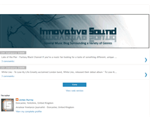 Tablet Screenshot of innovative-sound.blogspot.com