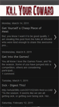 Mobile Screenshot of killyourcoward.blogspot.com