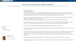 Desktop Screenshot of dog-labor-symptoms.blogspot.com