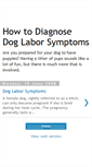 Mobile Screenshot of dog-labor-symptoms.blogspot.com