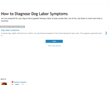 Tablet Screenshot of dog-labor-symptoms.blogspot.com