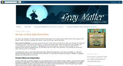 Desktop Screenshot of graymatterwow.blogspot.com