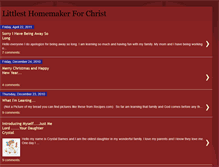 Tablet Screenshot of littlesthomemakerforchrist.blogspot.com