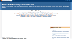 Desktop Screenshot of domainnamesarticle.blogspot.com