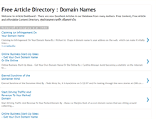 Tablet Screenshot of domainnamesarticle.blogspot.com