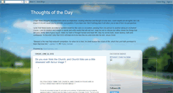 Desktop Screenshot of billsthoughtsoftheday.blogspot.com