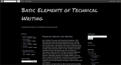 Desktop Screenshot of basic-technical-writing.blogspot.com