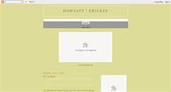 Desktop Screenshot of howzattcricket.blogspot.com